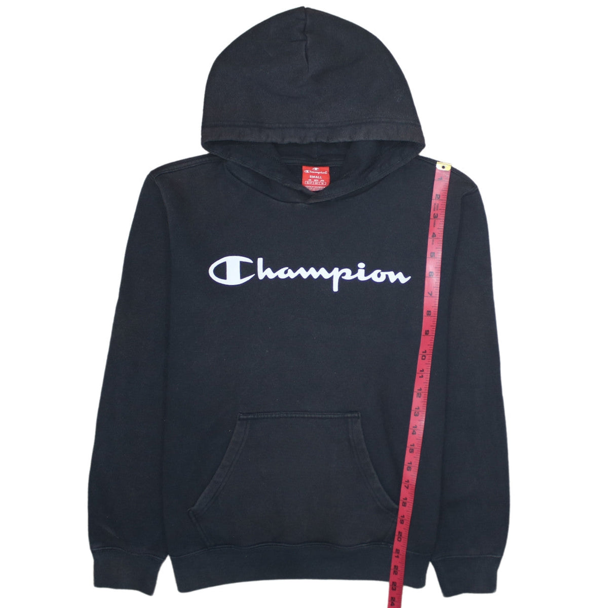 Womens UK Size S Champion Black Pullover Hoodie