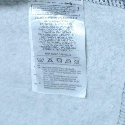Adidas Boys Grey Full Zip Fleece Hoodie Size 13-14 Years