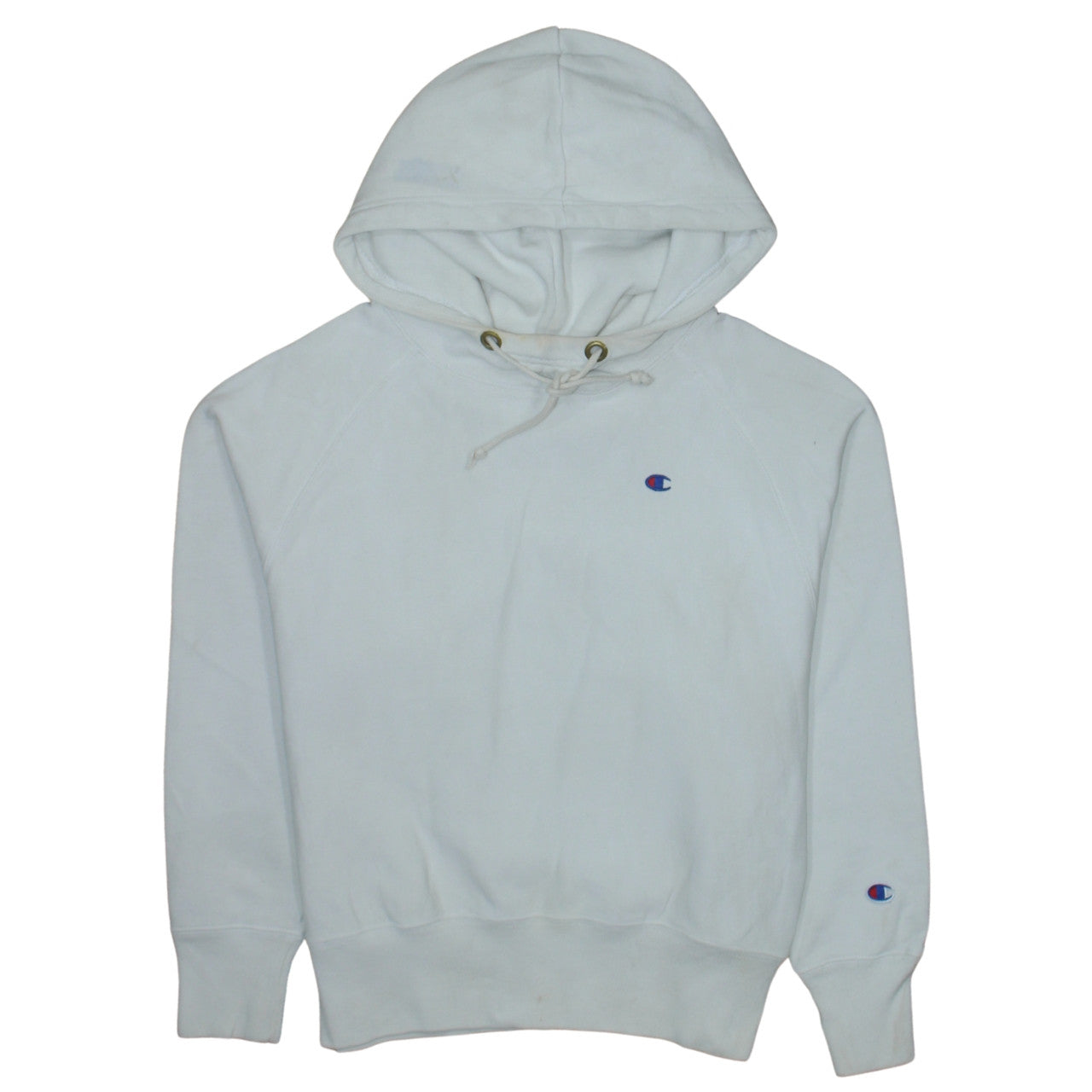 Womens UK Size S Champion White Pullover Hoodie
