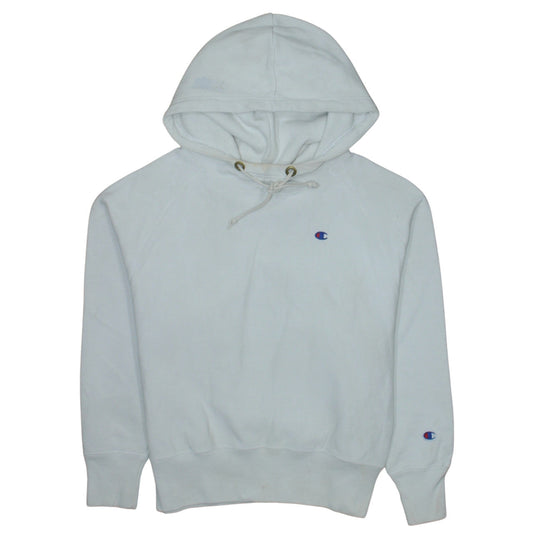 Womens UK Size S Champion White Pullover Hoodie
