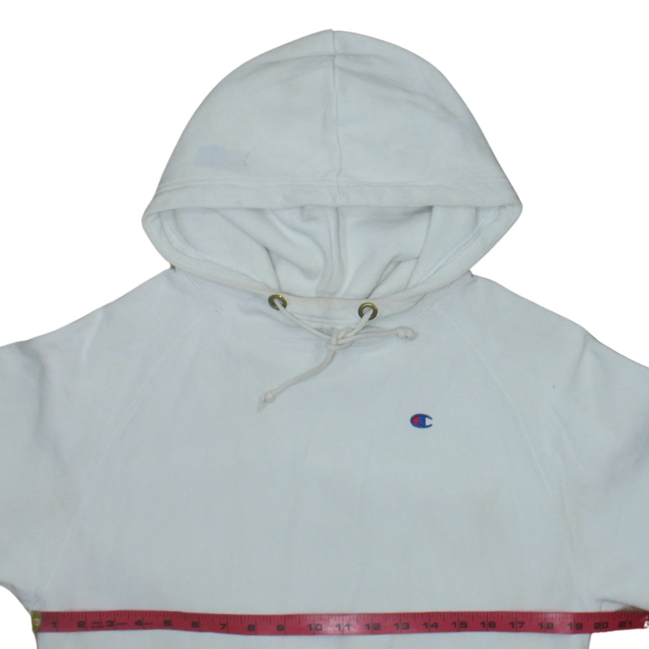 Womens UK Size S Champion White Pullover Hoodie
