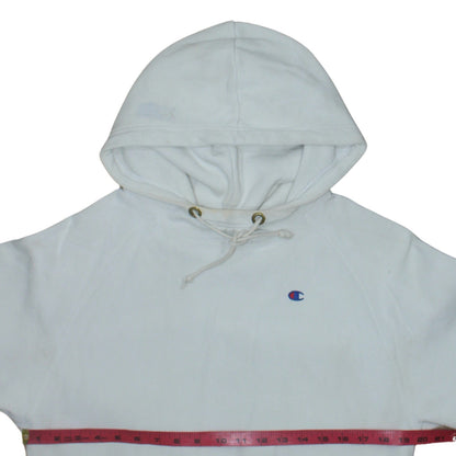Womens UK Size S Champion White Pullover Hoodie