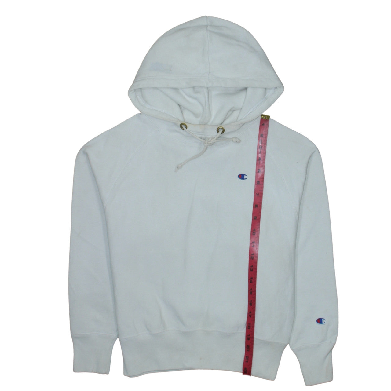 Womens UK Size S Champion White Pullover Hoodie