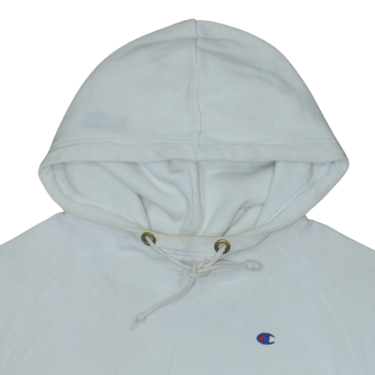 Womens UK Size S Champion White Pullover Hoodie