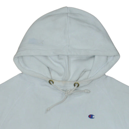 Womens UK Size S Champion White Pullover Hoodie