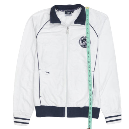 Diesel Men's White Track Jacket M Sports Zip Athletic Top