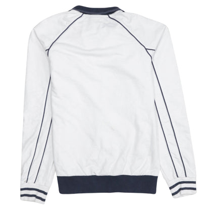 Diesel Men's White Track Jacket M Sports Zip Athletic Top