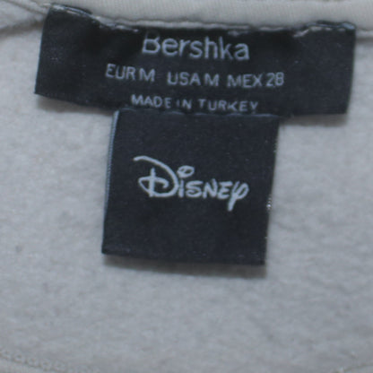 Womens UK Size M Bershka White Pullover Sweatshirt