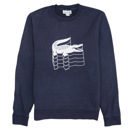Mens UK Size M Lacoste Blue Pullover Sweatshirt
