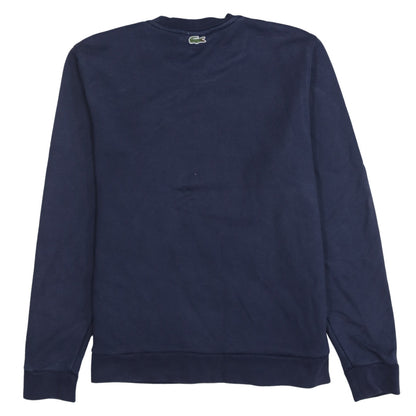 Mens UK Size M Lacoste Blue Pullover Sweatshirt