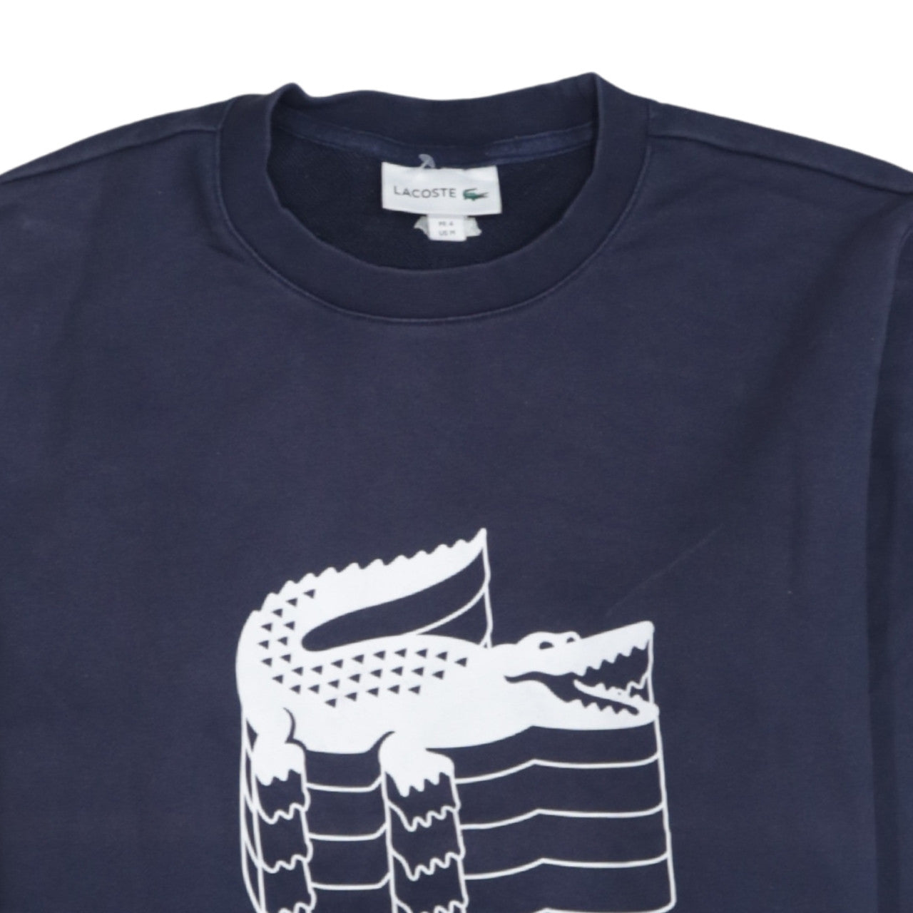 Mens UK Size M Lacoste Blue Pullover Sweatshirt