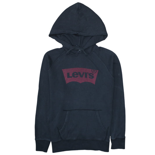 Mens UK Size M Levi's Black Pullover Hoodie