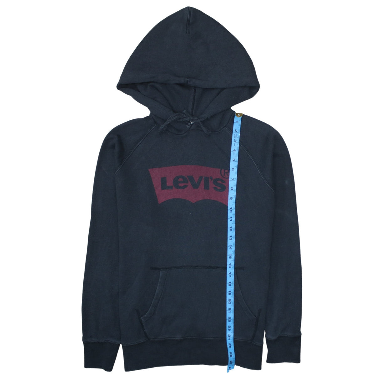 Mens UK Size M Levi's Black Pullover Hoodie