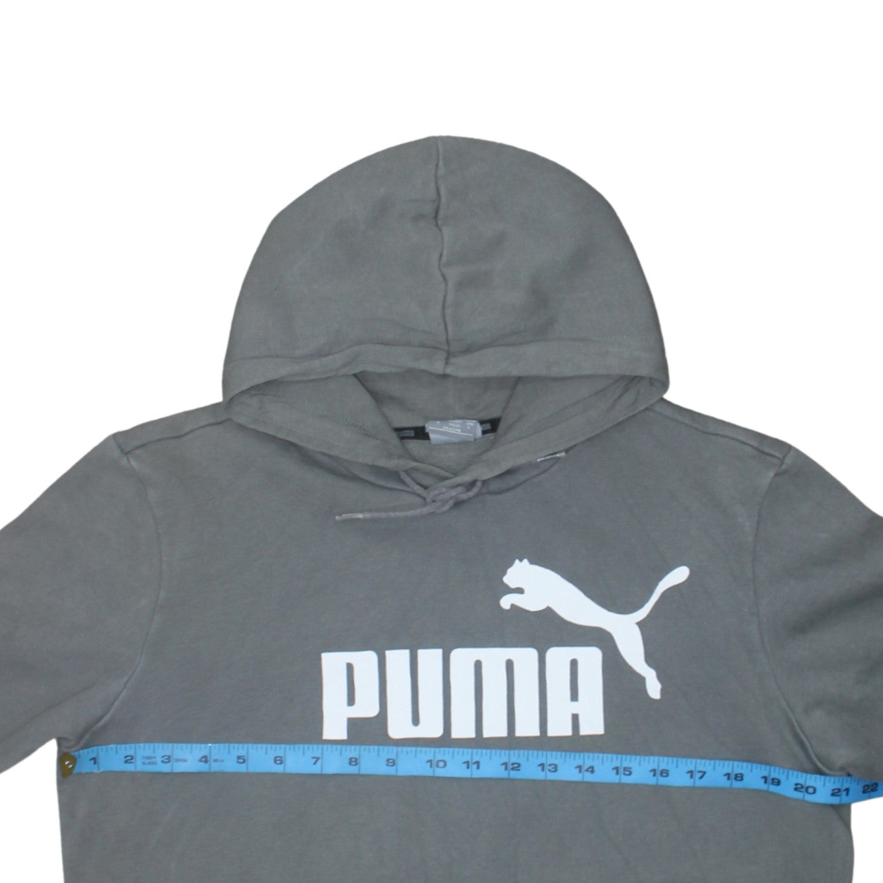 Mens UK Size S PUMA Grey Pullover Hoodie