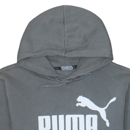 Mens UK Size S PUMA Grey Pullover Hoodie