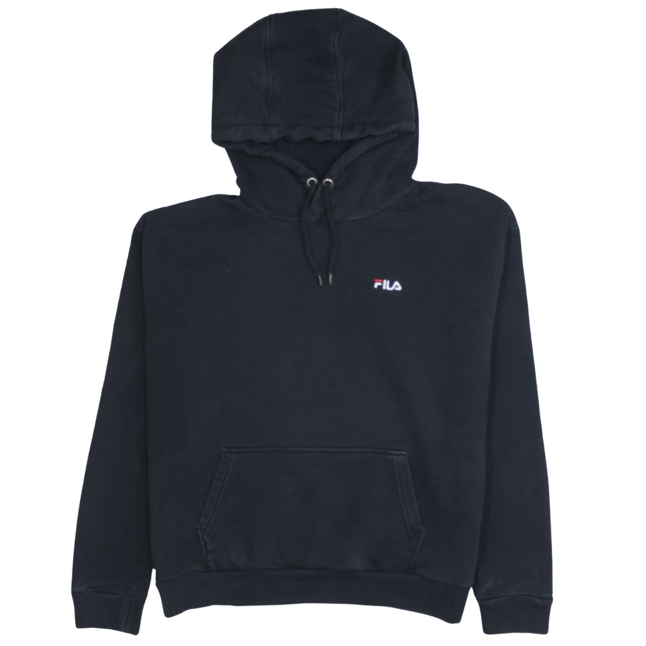 Womens UK Size M FILA Black Pullover Hoodie