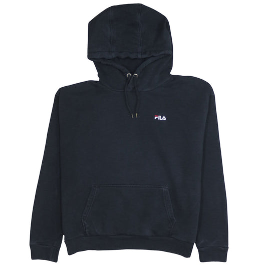 Womens UK Size M FILA Black Pullover Hoodie