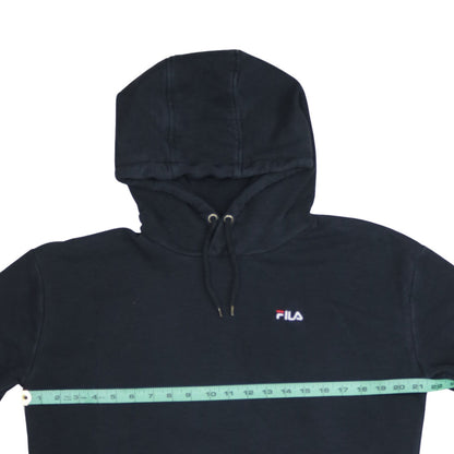 Womens UK Size M FILA Black Pullover Hoodie