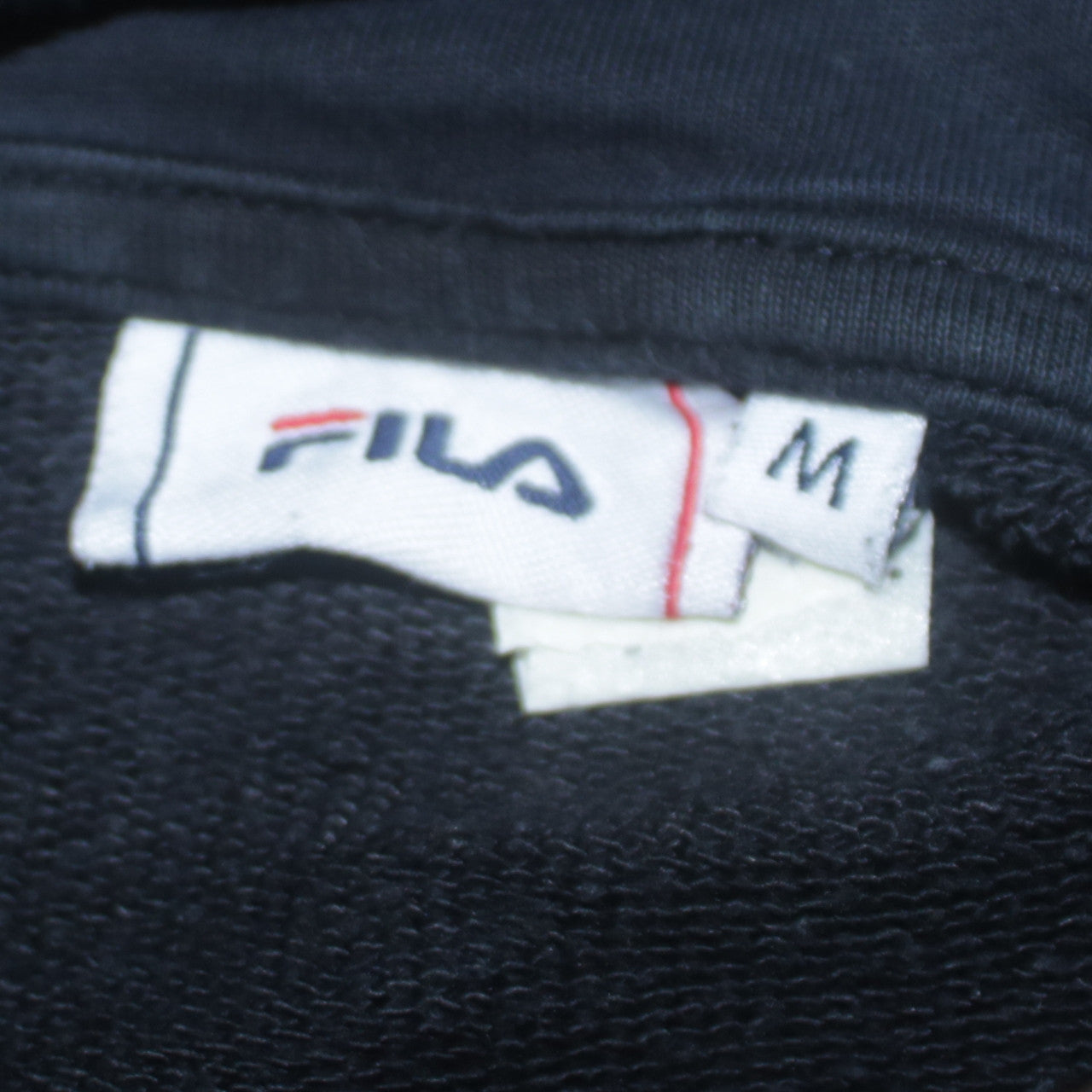 Womens UK Size M FILA Black Pullover Hoodie