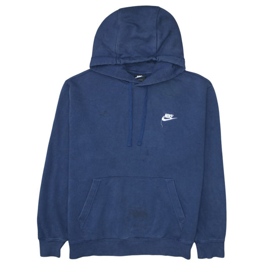 Mens UK Size L Nike Blue Pullover Hoodie