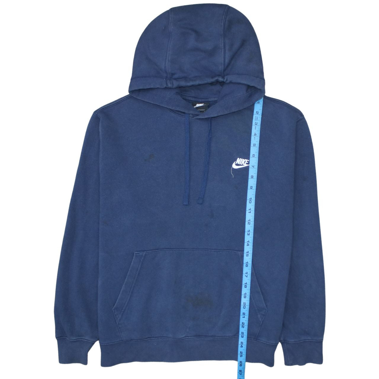 Mens UK Size L Nike Blue Pullover Hoodie