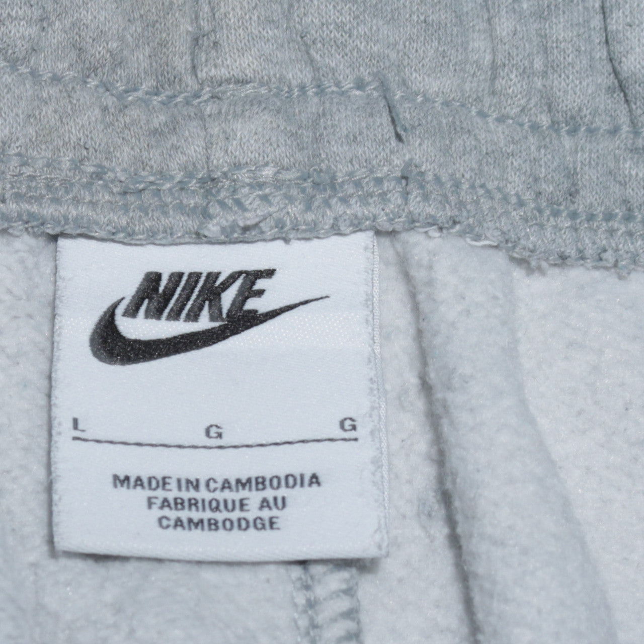 Mens UK Size L Nike Regular Fit Jogger Grey Trousers