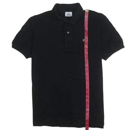 Lacoste Men's Black Cotton Polo Shirt Size M Classic Fit