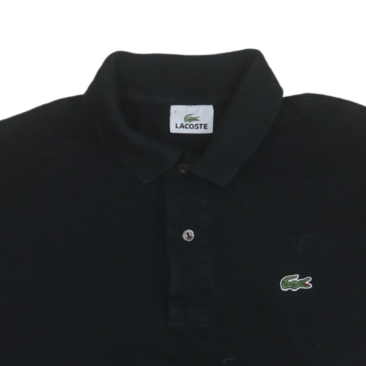 Lacoste Men's Black Cotton Polo Shirt Size M Classic Fit