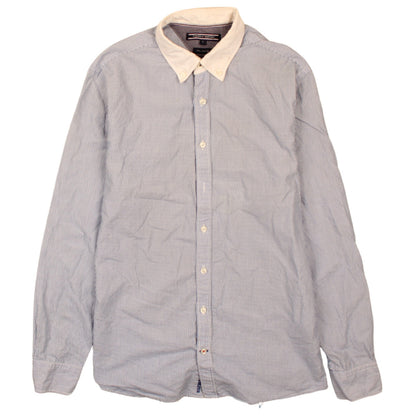 Tommy Hilfiger Men's Blue Striped Button-Down Shirt Size S New York Fit