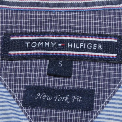 Tommy Hilfiger Men's Blue Striped Button-Down Shirt Size S New York Fit