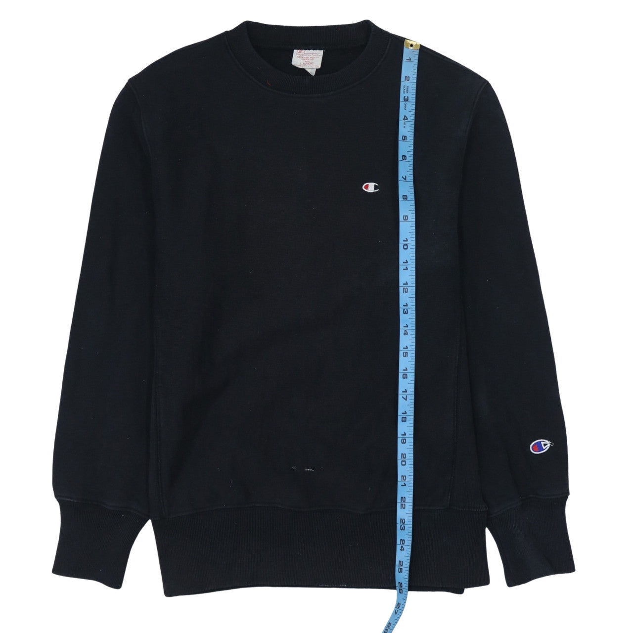 Mens UK Size L Champion Black Pullover Sweatshirt