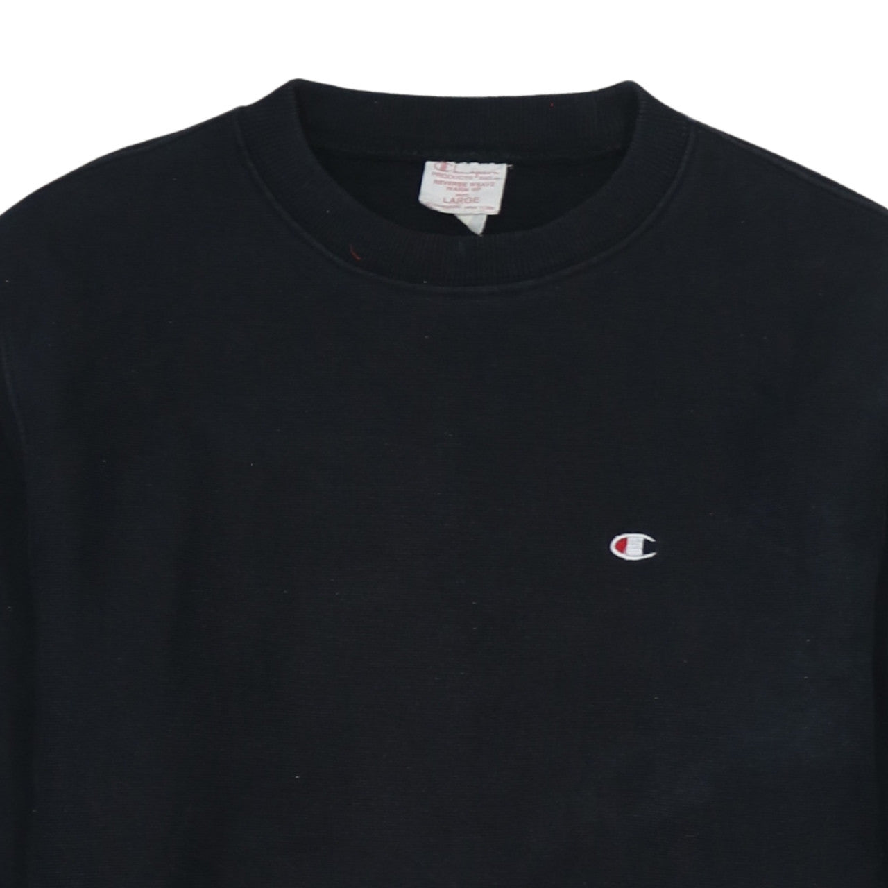 Mens UK Size L Champion Black Pullover Sweatshirt