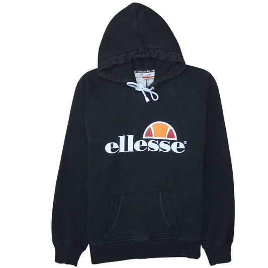 Mens UK Size M ellesse Black Pullover Hoodie