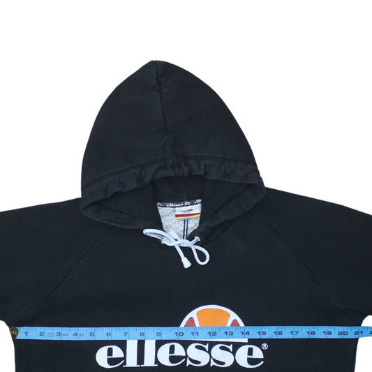 Mens UK Size M ellesse Black Pullover Hoodie