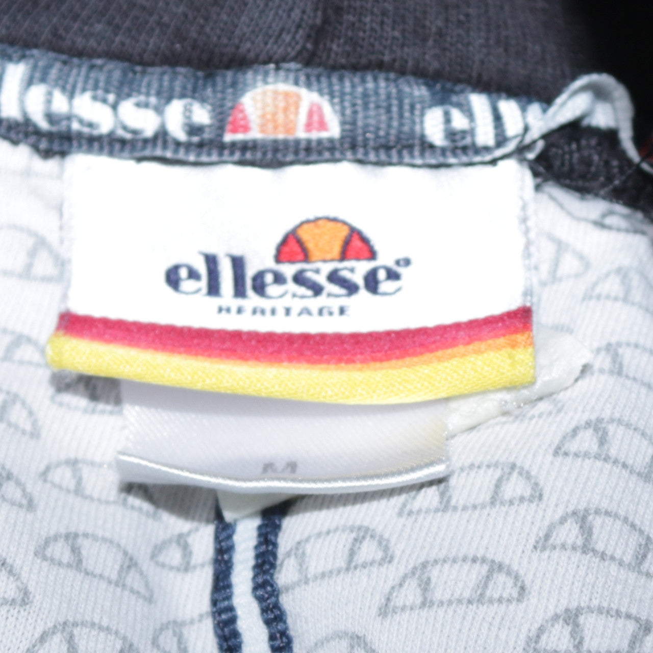 Mens UK Size M ellesse Black Pullover Hoodie