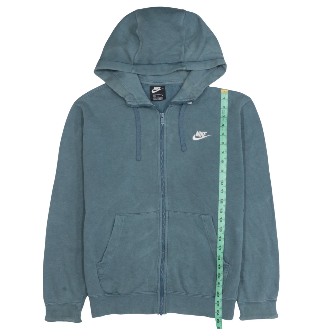 Mens UK Size M Nike Blue Full Zip Hoodie