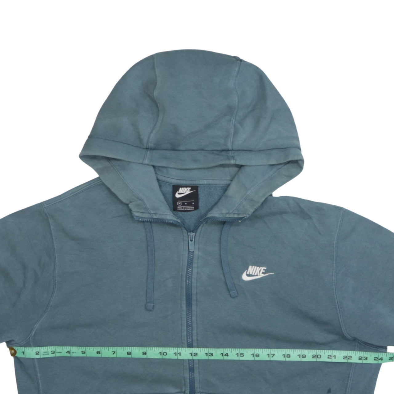Mens UK Size M Nike Blue Full Zip Hoodie