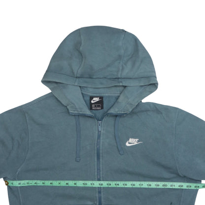Mens UK Size M Nike Blue Full Zip Hoodie