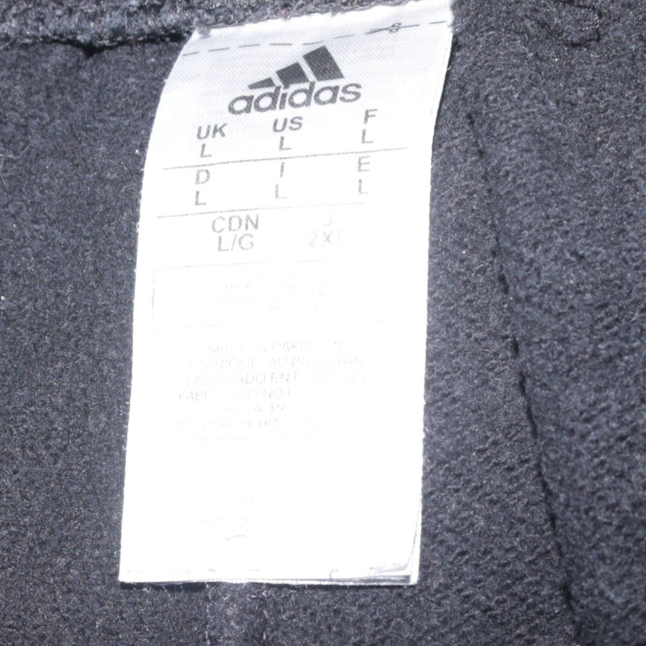 Mens UK Size L adidas Regular Fit Sweatpants Black Trousers