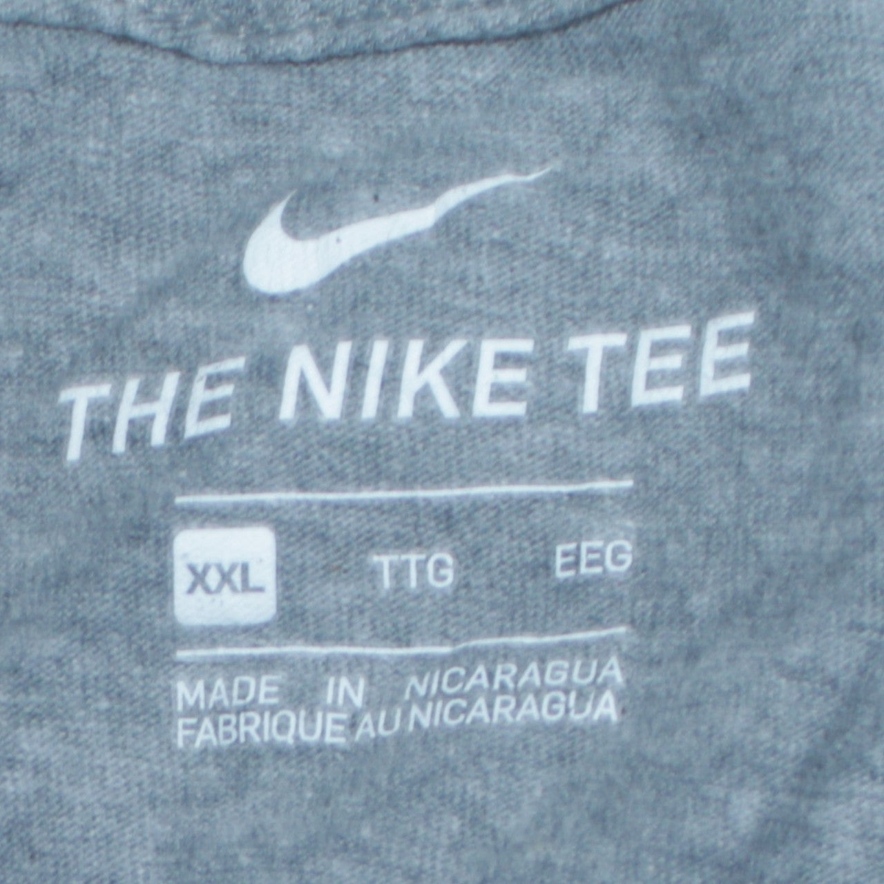 Mens UK Size 2XL Nike Grey  T-Shirt