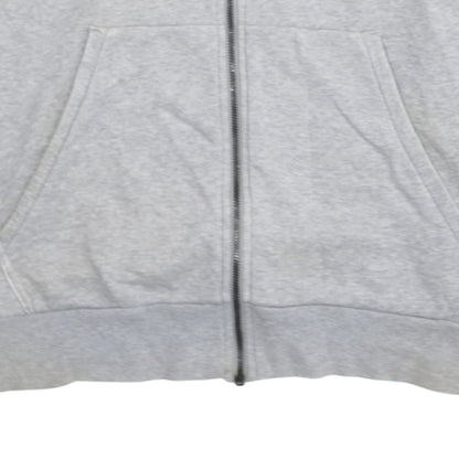 Mens UK Size L adidas Grey Full Zip Hoodie