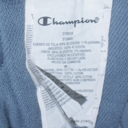 Mens UK Size M Champion Blue Pullover Hoodie