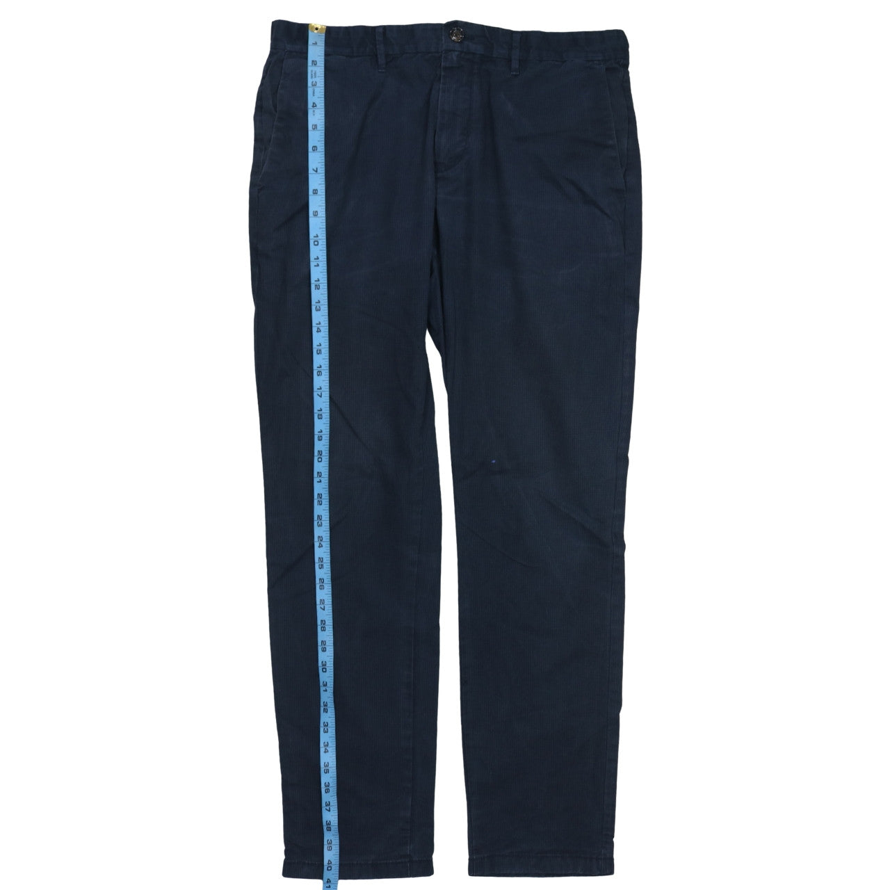 Mens UK Size 34 Tommy Hilfiger Regular Fit Chino Blue Trousers