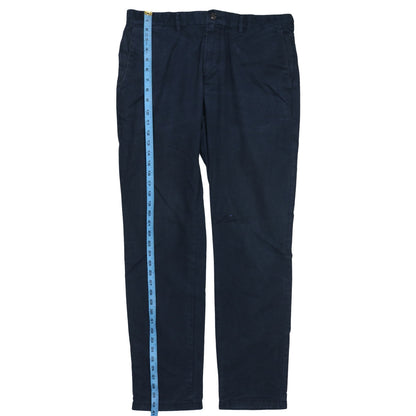 Mens UK Size 34 Tommy Hilfiger Regular Fit Chino Blue Trousers