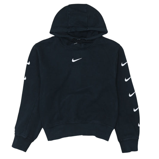 Womens UK Size M Nike Black Pullover Hoodie