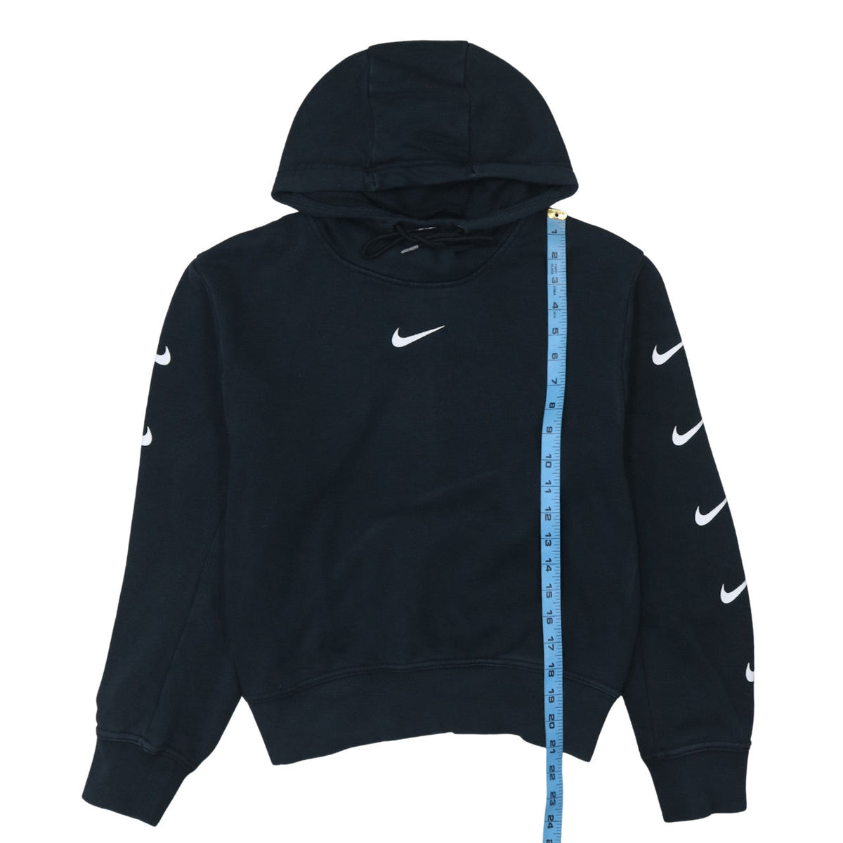 Womens UK Size M Nike Black Pullover Hoodie