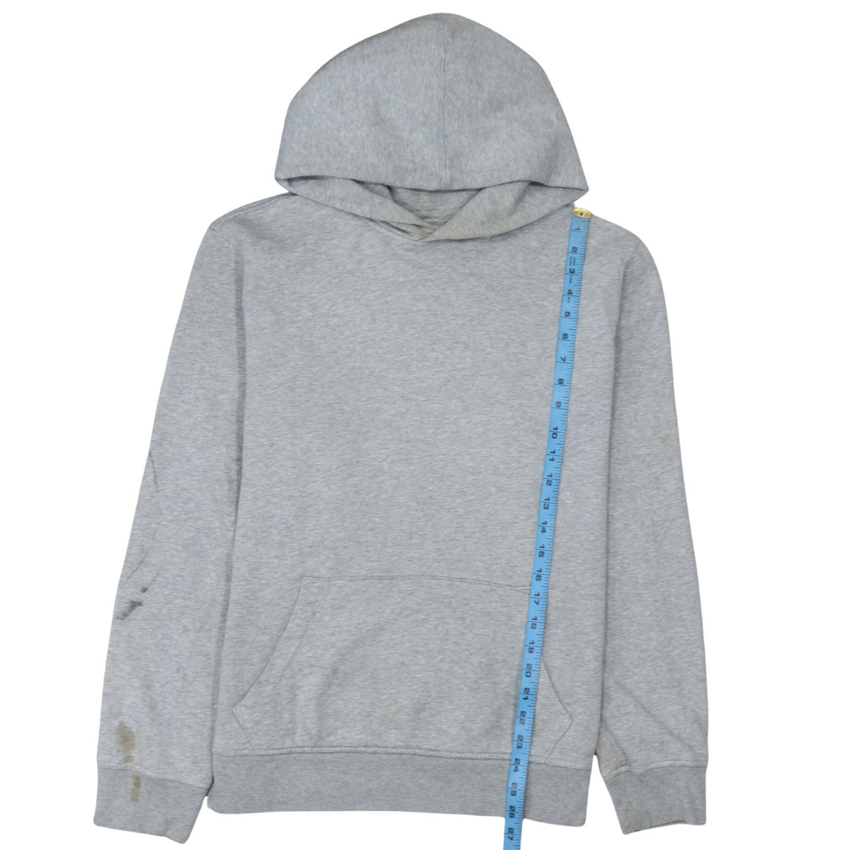 Gap Men's Grey Pullover Hoodie L Regular Fit Cotton Blend