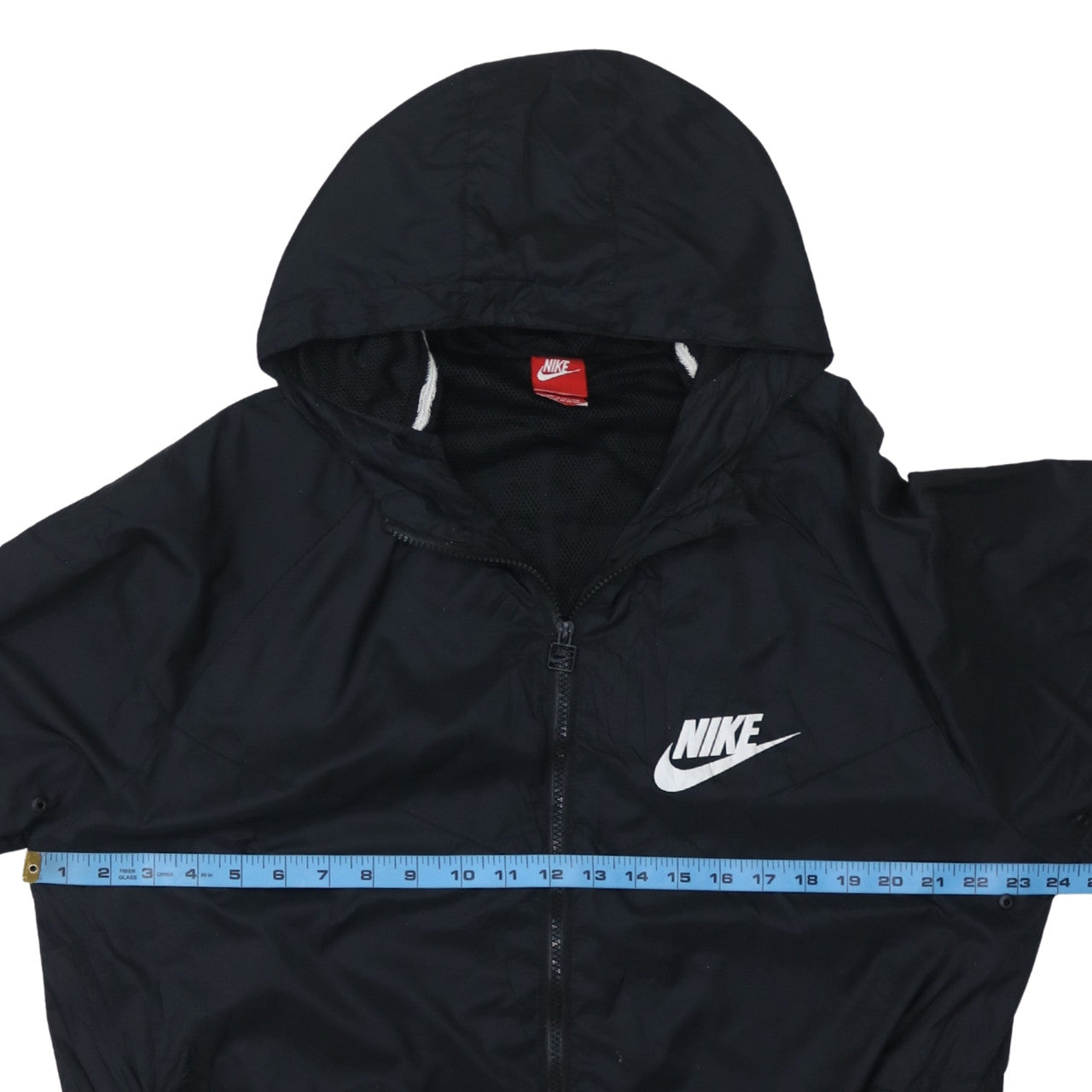 Nike Mens Black 3XL Windbreaker Hooded Full Zip Sports Jacket