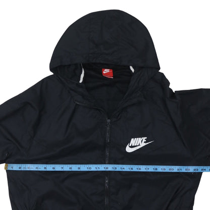 Nike Mens Black 3XL Windbreaker Hooded Full Zip Sports Jacket