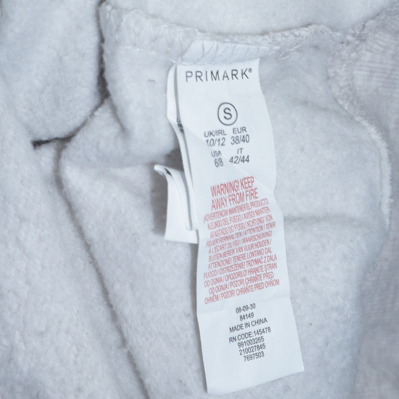 Womens UK Size 10/12 Primark Grey Pullover Sweatshirt